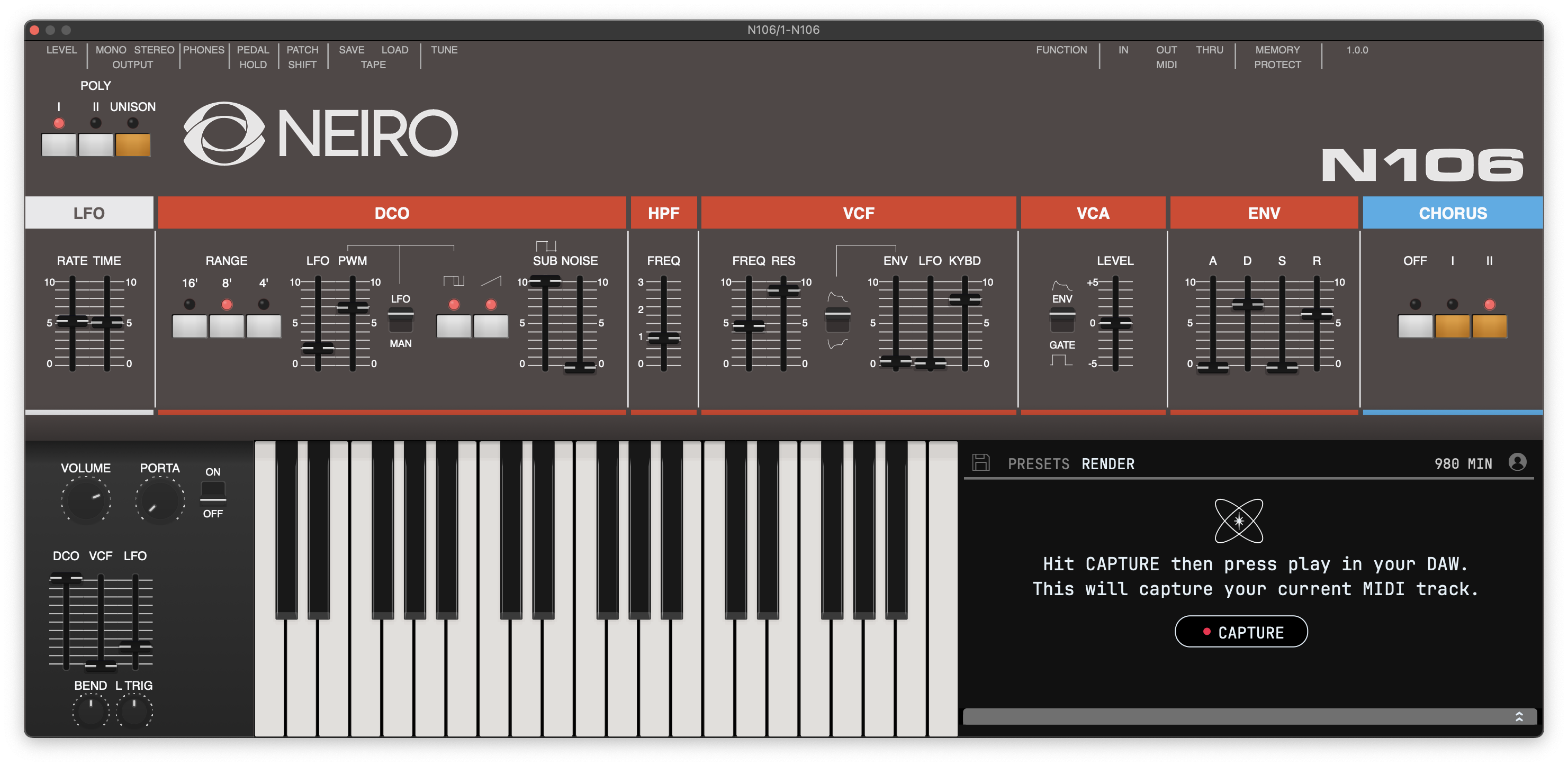 Record with real analog hardware synths from your DAW (Neiro NX8 + N106)